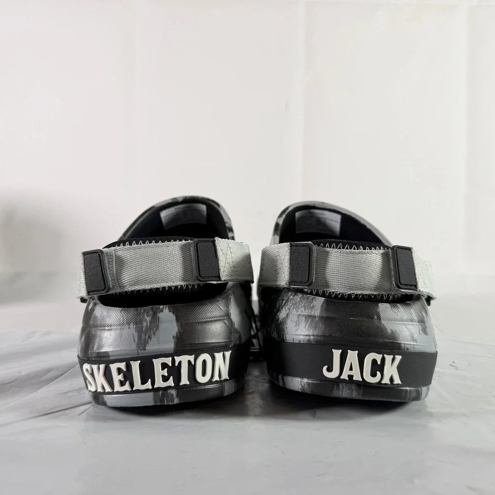 Disney Nightmare Before Christmas Jack Skellington Clogs Mens 10 Gray New